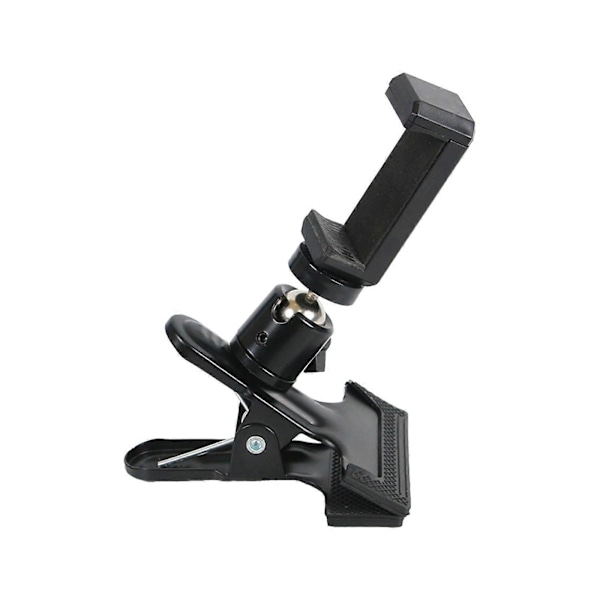 Mobile Phone Holder for Concept 2 Rowing Machines, Adjustable Fitness Stand with Squeeze Clamp Bracket and Dumbbells Concept