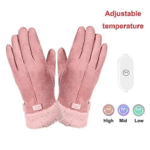 Vinter Elektriske Opvarmede Handsker USB Opvarmede Ergonomiske Bløde Dame Varmehandsker
