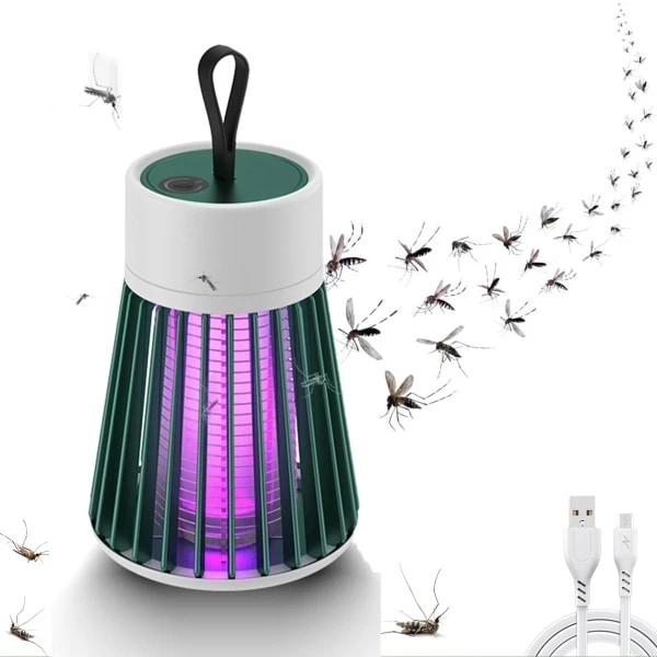 Mozz Guard Myggdreper - Veggmontert, BuzzBug Myggdreper, Zaptek Myggdreper, USB-lading, perfekt for utendørs og innendørs bruk