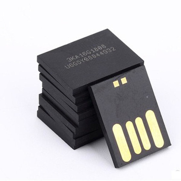 U-Disk Chip 128g 64g Lang og Kort Svart Kolloide Universal USB Flash Drive Chip 8g 16g 32g 64g For Datamaskin Høytaler Kamera 8GB Long
