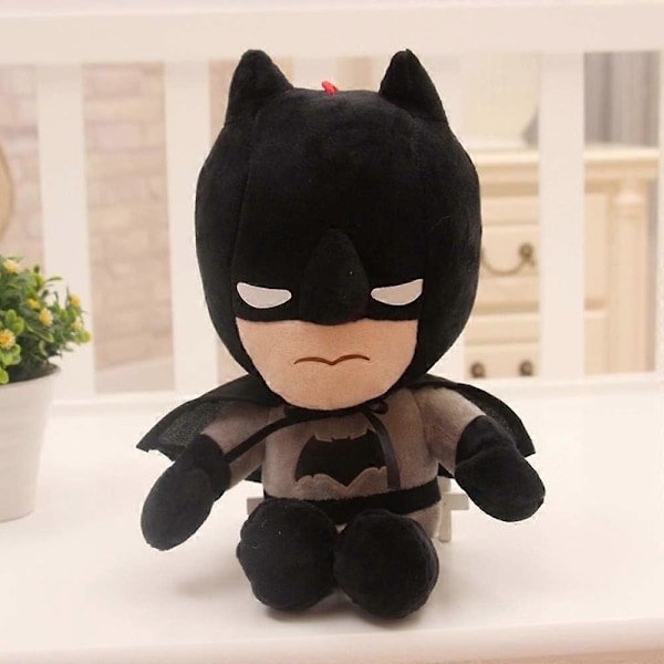Batman Plysjleker for barn, 28 cm Superhelt Fylte Plysjdukker Gave til gutter Barn (C)
