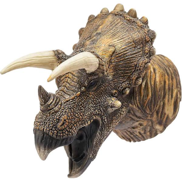 Dinosaurie Handdockor Leksaker Latex Raptor Realistiska Mjuka Dino Djurhuvud Leksak Set T-rex Dockor Tyrannosaurus, Stegosaurus, Triceratops 3 Pack