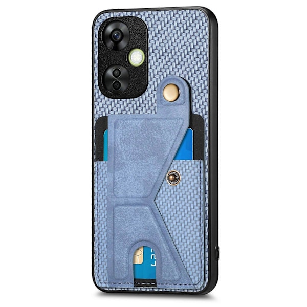 Kolfiberplånboksfodral för OnePlus Nord CE 3 Lite Blue