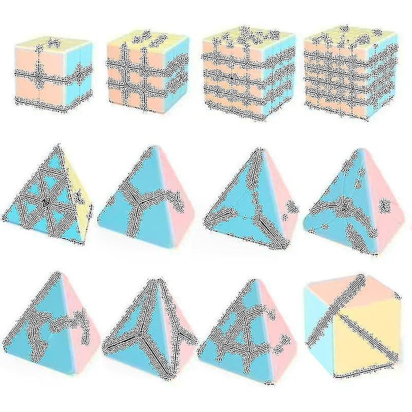 Professionel Magic Speed Cube 2x2 3x3 4x4 5x5 Pyramid Magic Cube Cartoon