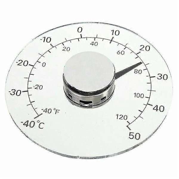 Outdoor Thermometer, Waterproof Window Thermometer Macaron Transparent Outdoor Garden Thermometer-