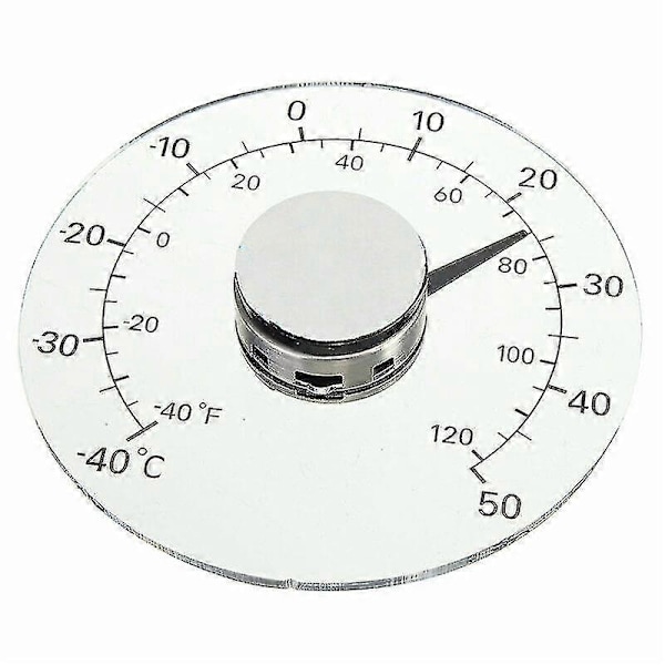 Utomhus Termometer, Vattentät Fönstertermometer Macaron Transparent Utomhus Trädgårdstermometer-