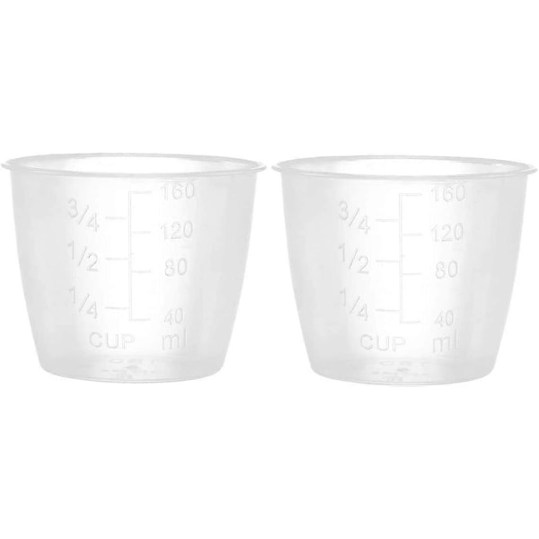 Förpackning Plast Transparent Graderade Mätkoppar Ris Mätkoppar Elektrisk Riskokare Ersättningskoppar Köksartiklar Klar One Size (C)
