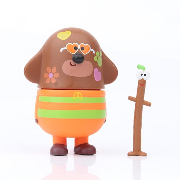 7 kpl Hey Duggee Syntymäpäivälahja Eläimet Puutarhanhoito Action Figures Leikkisetit Kakun Koristeiksi