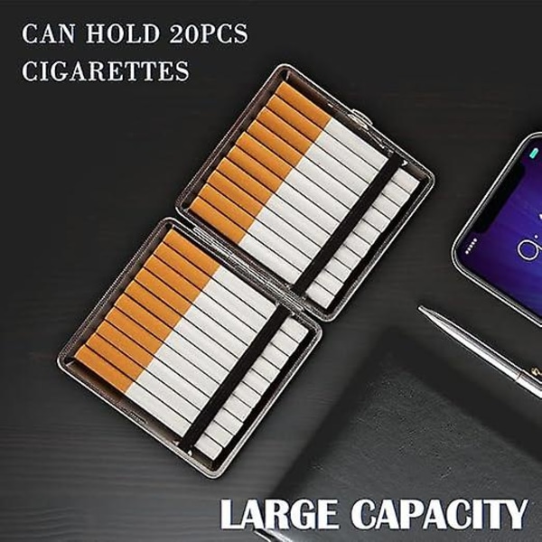 Cigarettfodral i metall Bling Crystal cigarettlåda Hållare med öppen ficka för 20 cigaretter Color 3