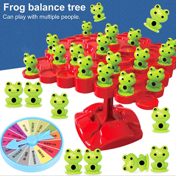 Set Balans Träd Leksaker Förälder-barn Multiplayer Battle Pass Spel Tecknade Brädspel Balansleksak för Inomhus (C)