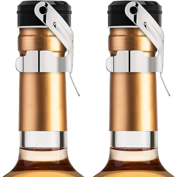 Champagnekork i rustfritt stål - 2 STK