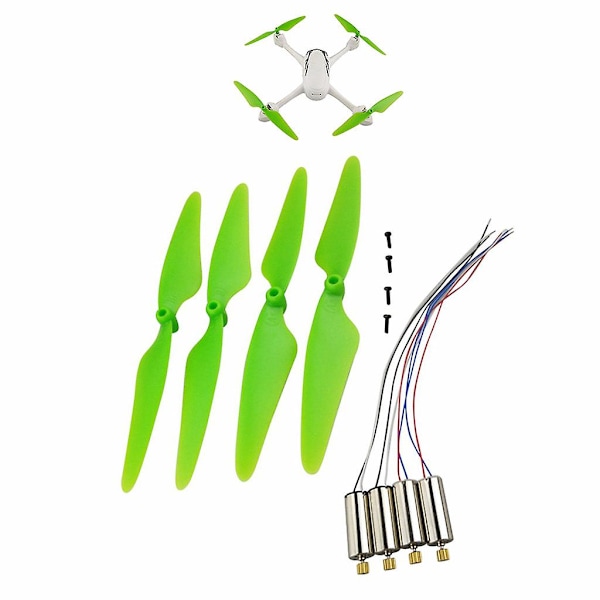 4 st Propeller + Motor för Hubsan X4 H502E H502S H216A RC Quadcopter Reservdelar