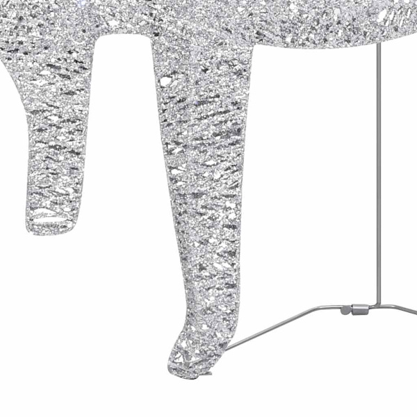 Rendekorationssläde 60 LED Silver