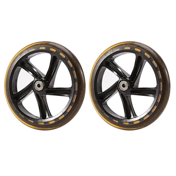 2 stycken Scooterhjul 200 mm PU-material Hjul tjocklek 30 mm ABEC-7