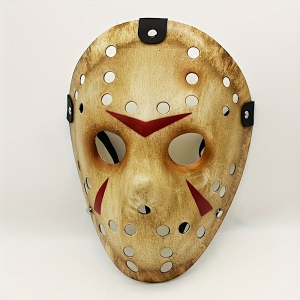 2 stycken Jason-inspirerade hockeymasker, PP-material, monstertema, Halloweenmasker för par kostymfest, cosplayrekvisita