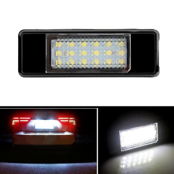 2 stk LED Nummerplate Lys Lampe for Citroen C2 C3 C4 C5 C6 DS3