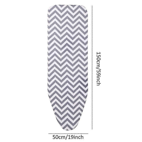 Strykjärnsbrädaöverdrag 150x50cm Passar 138*38cm Brädor Super Extra Bred Stort Elastiskt Ersättningsöverdrag