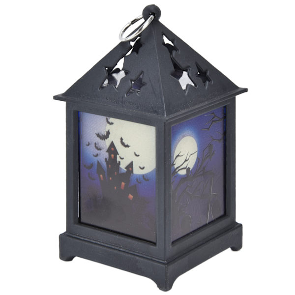 Halloween Lanterne LED Halloween Natlys Bærbar Flammelampe til Festival Dekoration Slot[C]