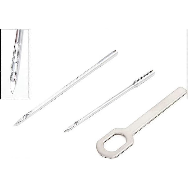7 Delar/set Lädersömnadsverktyg DIY Läder Handsömnadsverktygssats För Läder- Och Canvas-sömnad (173mm) (C)
