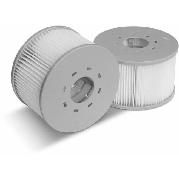 Sæt med 6 filtre til oppustelige MSPA spabade, Ø106cm - 6 udskiftningsfilterpatroner til oppustelige MSPA spabade