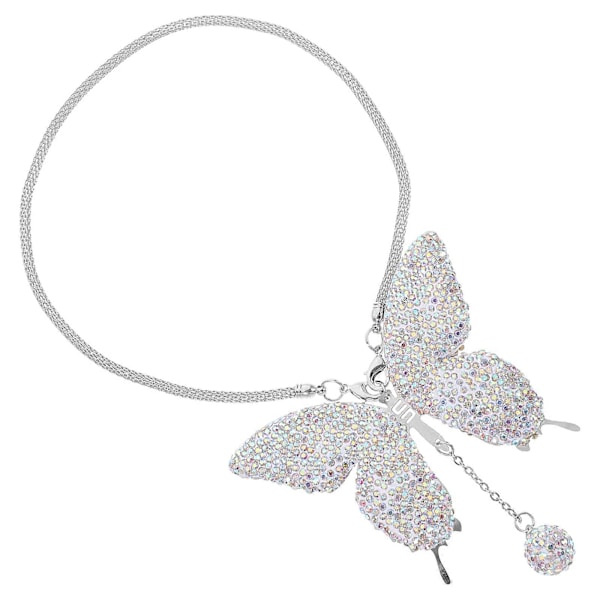 Bil Hängande Ornament Strass Fjäril Bil Ornament Backspegel Tillbehör (C) B