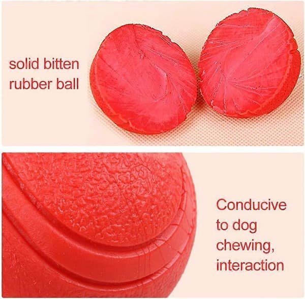 Oförstörbara Hundträningsbollar i Gummi 2-pack