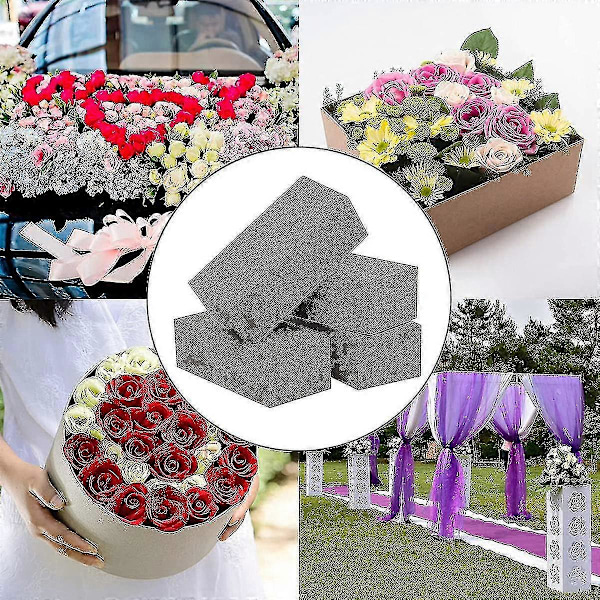 Pakke Tørr Blomsterskum Kunstig Blomst Vått Blomsterskum Grå (C)