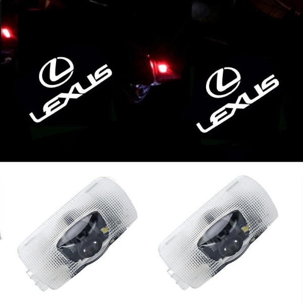 2 stycken är tillämpliga på Lexus LS RX ES IS LX Lexus dörrprojektionsatmosfärslampa