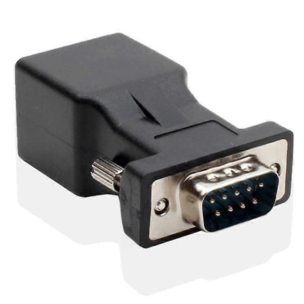 kpl 9-nastainen sarjaportti DB9 RS232 uros-naaras-RJ45 Cat5e/6 Ethernet-sovitin