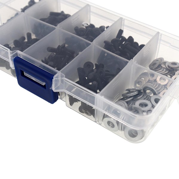 340x Universal RC Skrue Kit med Boks DIY Verktøy for HSP SCX10 1:10 RC Crawler (C)