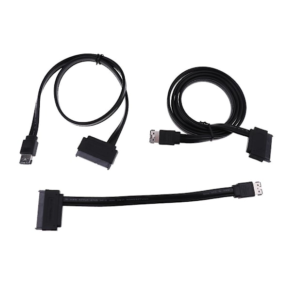 Strøm Esata Usb 2.0 5v Combo Til 2.5' 22pin Sata Hdd Adapter Kabel 1.0m