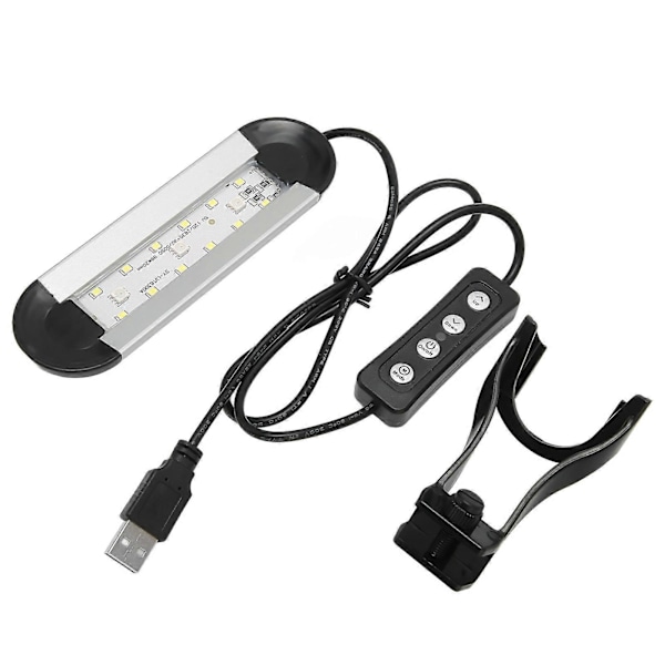 Justerbar Fullspektrum LED Akvarielampa 6W för Sötvattensakvarium och Planterade Akvarieuppfödare I6(FCC)