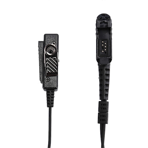 Ørepropphodetelefon PTT Radio for MTP3100 MTP3200 MTP3250 MTP3550 Black