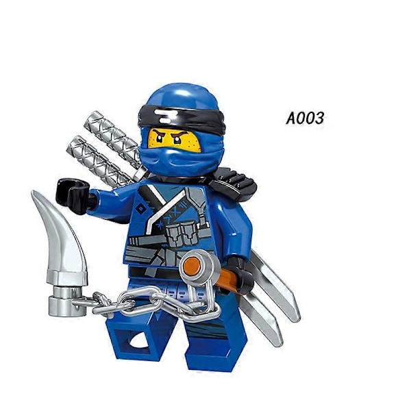 8 st Ninja-serien Mini Blocks Actionfigurer Dockor Leksaksset för Barn Presenter