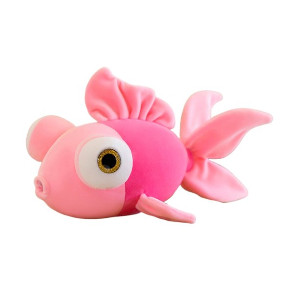 Plush Leksak Fisk Söt Färgad Guldfisk Dockor Plushies Mjuk Kompis Sov Kudde Fylld Akvarium Djur Dockor Kastkudde Heminredning