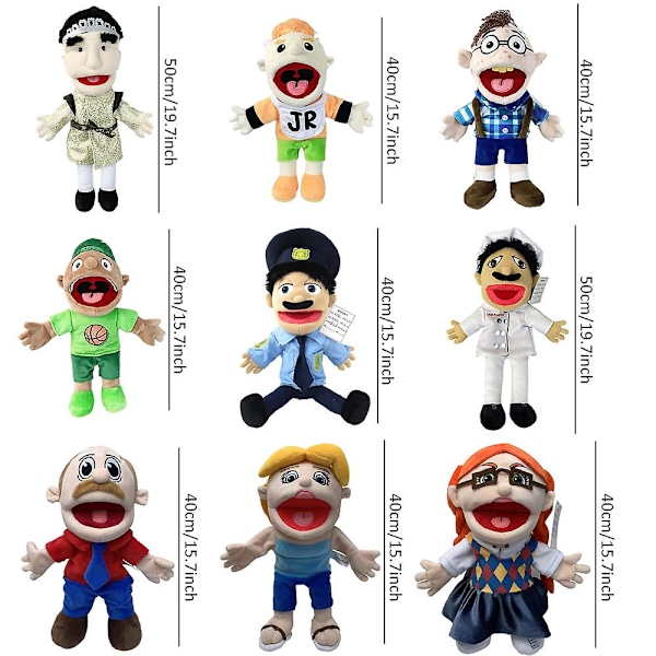 Jeffy Hat Hand Puppet Jeffy Plyschdocka Cosplay Leksak Mjuk Fylld Docka Barn Julklappar[C]