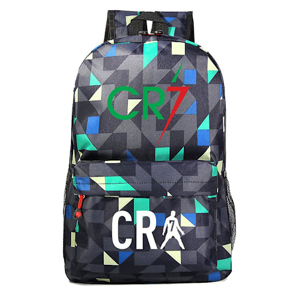 Cristiano Ronaldo CR7 Backpacks for Boys and Girls - Cartoon Kids School Bookbag, Travel Rucksack, Large Capacity Shoulder Bag