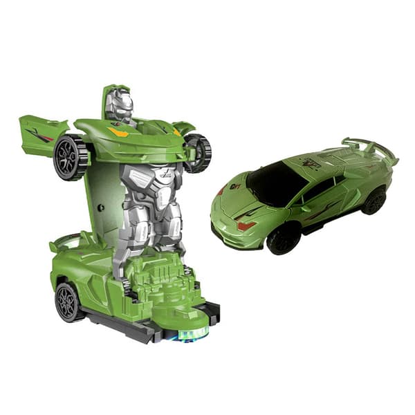 Transformerande Sportbilsrobotleksak – Tröghetsdriven Elektrisk Rörelsesensorbil för Barn (4–6 år) A