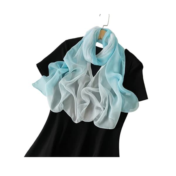 Elegante bladgardinholdere - legeringsholder sølv[C] LightBlue