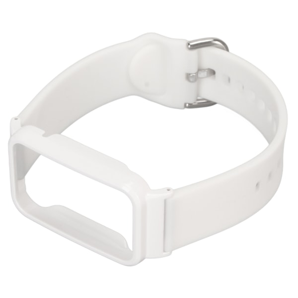 Silikonarmband med skyddande stötfångare för Mi Band 7 Pro, Vit med Vit Fodral[C]