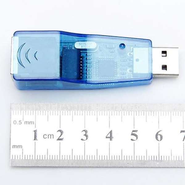 Blå USB 2.0 Ethernet 10/100 Nätverks LAN RJ45 Adapterkort (C)