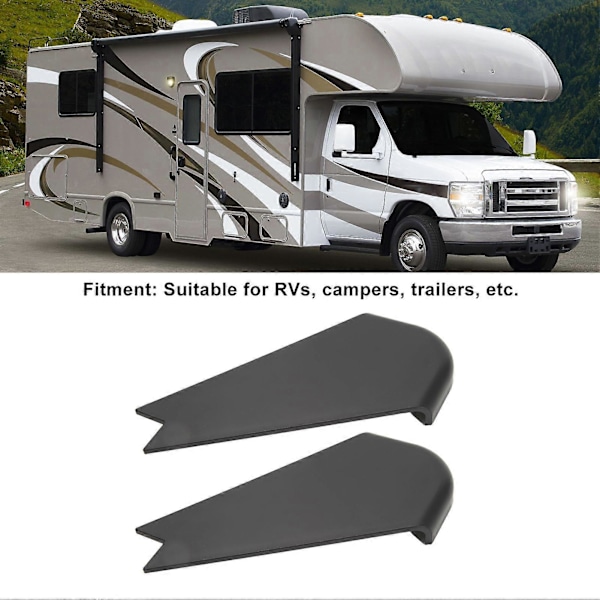 2 st RV Slide Out Hörnskydd Färgfast Dekorativt Stötresistent RV Slide Out Hörnskydd Trim För Husbilar Husvagnar
