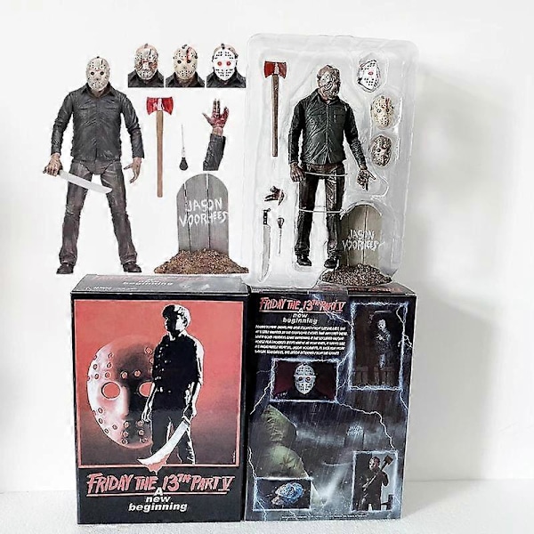 Fredag den 13:e Figurleksaker Freddy Jason Voorhees Blod Ultimate Actionfigur Jason Samlarmodell Leksak Julgåvor