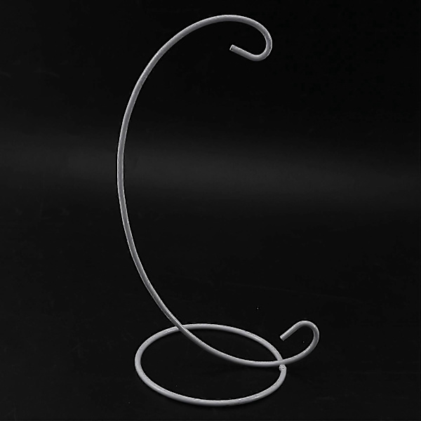 (6-pakning) Ornament Display Stativ, Hvit Jern Henge Stativ Stativ Holder for Henge Glass Globe Luft P