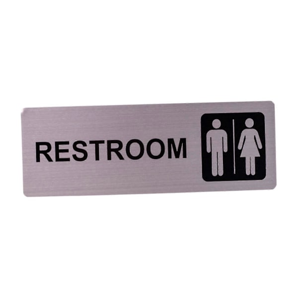 Robust offentligt toiletskilt til døre og vægge