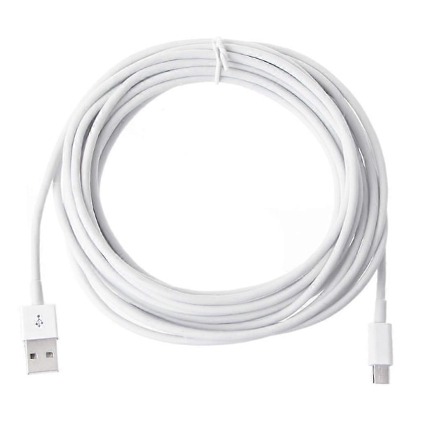 5M Type C Datakabel USB C Data Synkronisering Lang Hurtigladekabel Ledning for Huawei for Galaxy Telefoner Enheter Lader (C)