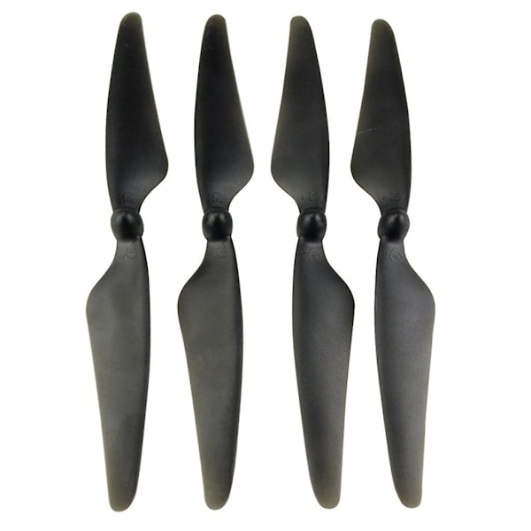 4 stk. Propell Luftskrue Erstatning for MJX Bugs 3 B3 Drone Tilbehør svart (C)