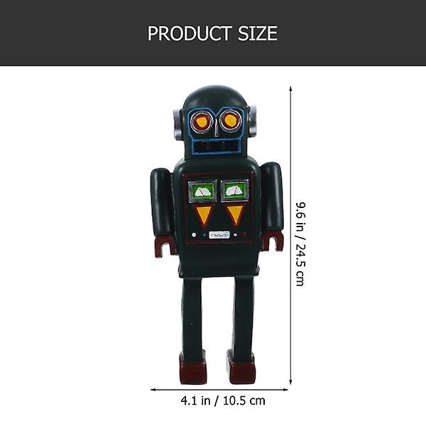 Retro Robotfigur i Resin, Dekorativ Robotmodell, Nyhet Robotmodellering Ornament
