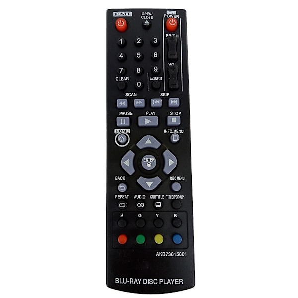 Remote Control For Lg Blu-ray Dvd Disc Player Remote Control