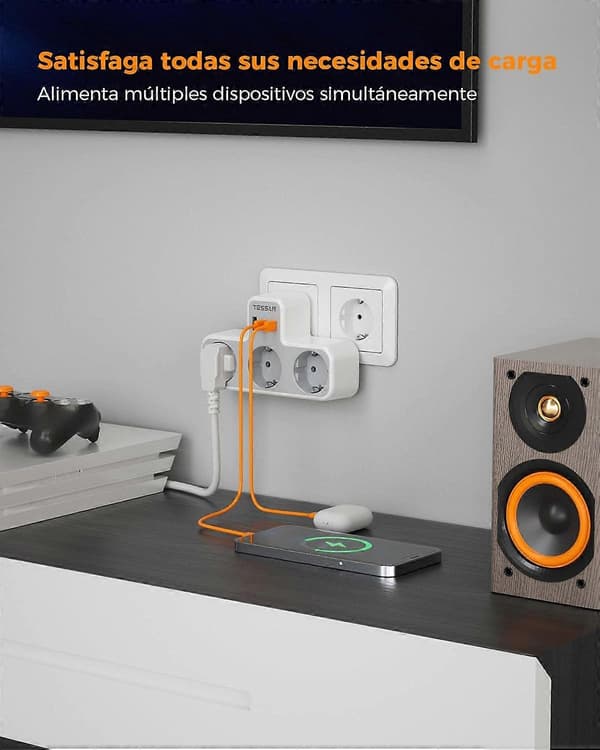 USB Multi-Port Adapter med 2 USB-C og 1 USB-A til Smartphones og Tablets